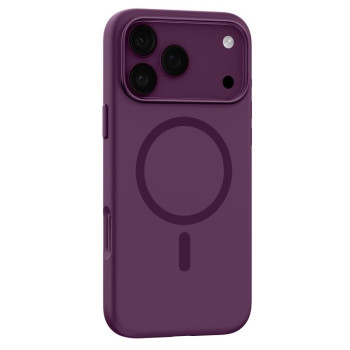 Силіконовий чохол Mutural Karen Series Liquid Silicone з MagSafe на iPhone 18 Pro Max — темно-вишневий