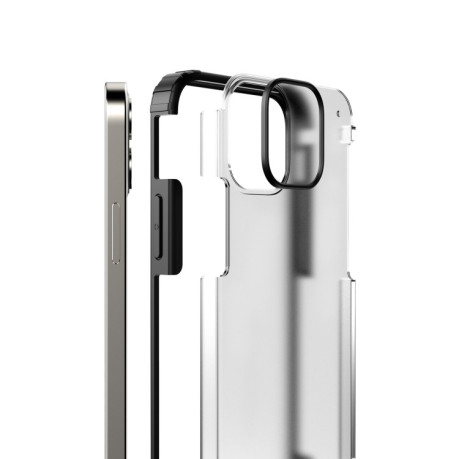 Ударозащитный чехол Four-corner на iPhone 12 Mini - прозрачный матовый