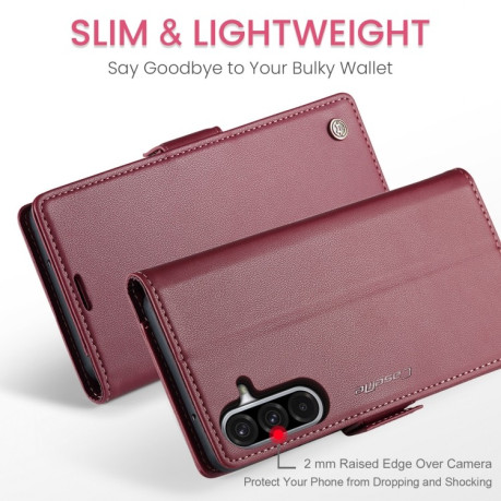Чохол-книжка CaseMe 023 Butterfly Buckle Litchi Texture RFID Anti-theft Leather  для Samsung Galaxy A26 5G - червоний
