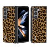 Противоударный чехол ABEEL Black Edge Leopard для Samsung Galaxy Fold 5 - золотой
