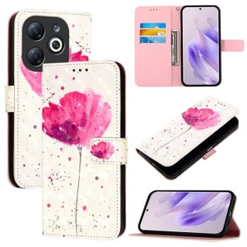 Чехол-книжка 3D Painting для Infinix Smart 8 - Flower