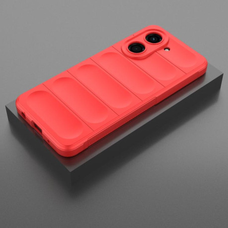 Силиконовый чехол Magic Flannel для Xiaomi Redmi A5 4G 171.7mm / Xiaomi Poco C71 4G - красный