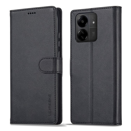 Чехол книжка LCIMEEKE Calf Texture на Xiaomi 14T - черный