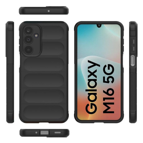 Силіконовий чохол Magic Flannel для Samsung Galaxy M16 5G - чорний