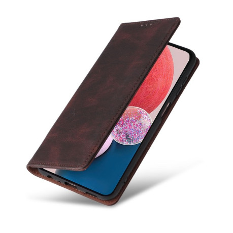 Чехол-книжка Simple Suction Closure для Samsung Galaxy A13 4G - коричневый