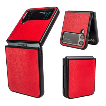 Противоударный чехол Peacock для Samsung Galaxy Flip4  - красный