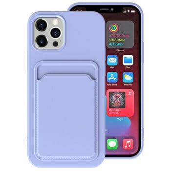 Протиударний чохол Card Slot Design для iPhone 14 - фіолетовий