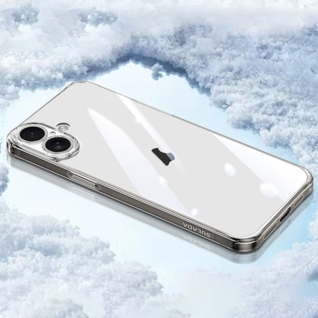 Чехол SULADA TPU Frame + Tempered Glass на iPhone 16 - черный