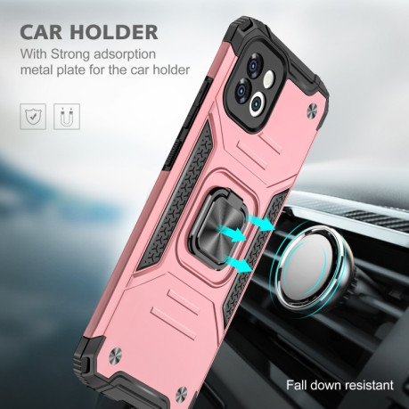 Протиударний чохол Magnetic Armor для Samsung Galaxy A03 – рожеве золото