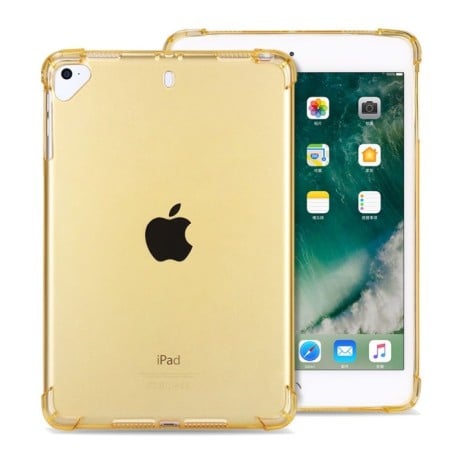 Противоударный прозрачный силиконовый чехол Full Thicken Corners на iPad Air 2019 / Pro 10.5 -золотой