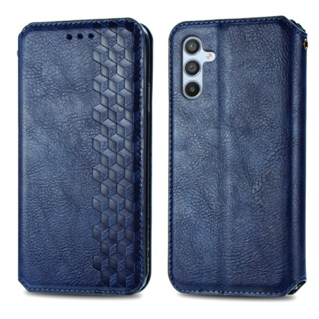 Чохол-книжка Cubic Grid  для Samsung Galaxy A36 5G - синій