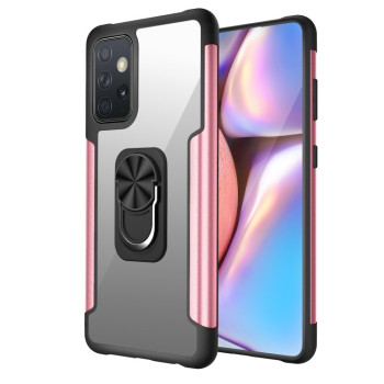 Противоударный чехол R-JUST with Ring Holder на Samsung Galaxy A72 - розовое золото