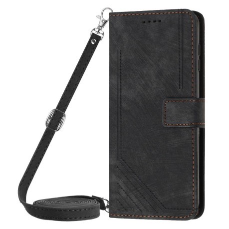 Чохол-книжка Skin Feel Stripe Pattern для Infinix Smart 8 - чорний