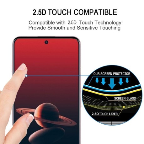 Защитное стекло 9H HD 3D Curved Edge (Full Glue) для OnePlus 13 - черное
