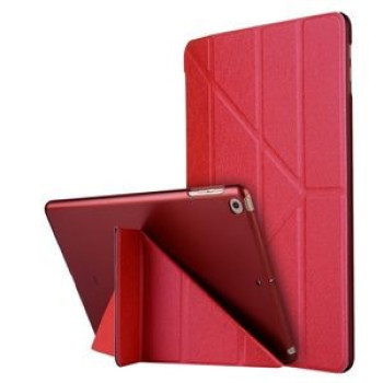 Чехол-книжка Silk Texture Horizontal Deformation iPad 9/8/7 10.2 (2019/2020/2021) -красный