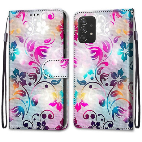 Чохол-книжка Coloured Drawing Cross Samsung Galaxy A53 5G - Gradient Colorful Flower