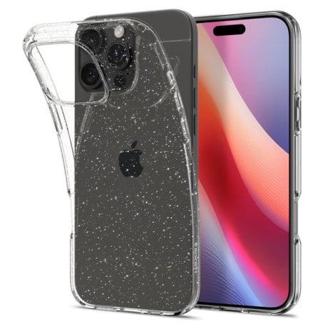 Оригинальный чехол Spigen Liquid Crystal на iPhone 16 Pro Max - Clear Glitter