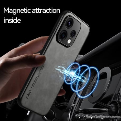 Противоударный чехол Skin Feel Magnetic для OPPO Reno15 F 5G — зелёный