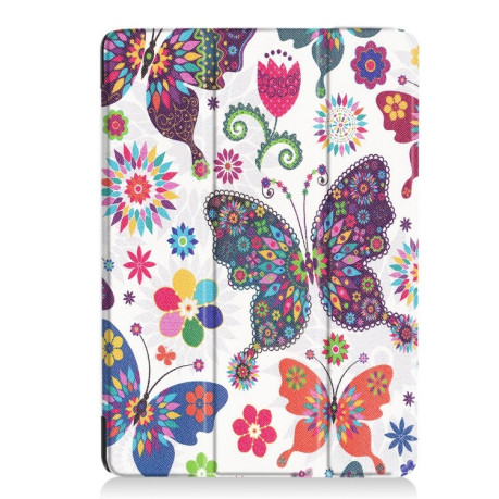 Чехол- книжка Coloured Drawing Pattern на  iPad Air 2019 10.5- Butterfly Pattern