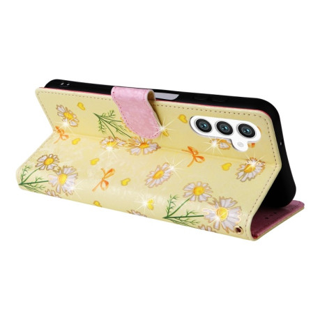 Чохол-книжка Bronzing Painting RFID для Samsung Galaxy S24+ 5G - Daisy