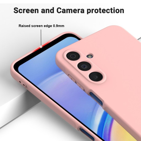 Силиконовый чехол Solid Color Liquid Silicone на Samsung Galaxy A16 5G - розовый
