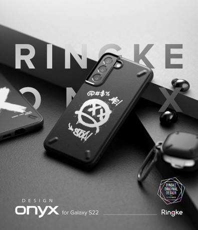 Оригінальний чохол Ringke Onyx Design для Samsung Galaxy S22 - X