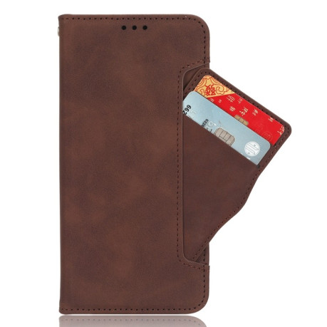 Чехол-книжка Skin Feel Calf на Infinix Hot 50 4G - коричневый