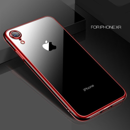 Ударозахисний силіконовий чохол CAFELE на iPhone XR-червоний