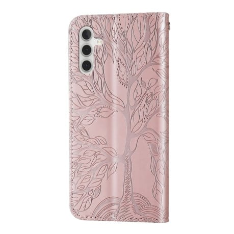 Чохол-книжка Life of Tree для Samsung Galaxy S23 FE 5G - рожеве золото