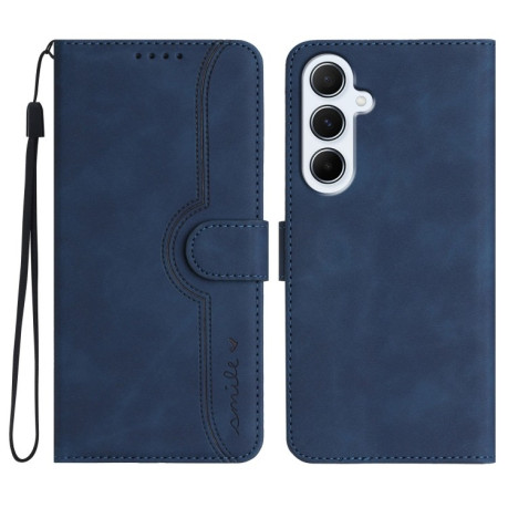 Чехол-книжка Skin Feel Heart Amile для Samsung Galaxy A56 5G - синий