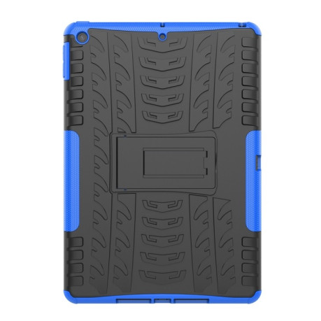 Противоударный чехол Tire Texture на iPad 9/8/7 10.2 (2019/2020/2021) - синий