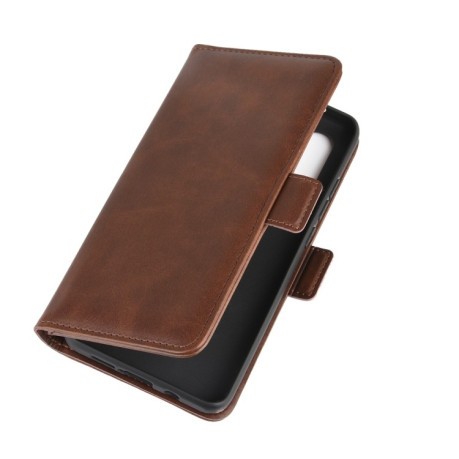 Чохол-книжка Dual-side Magnetic Buckle для Xiaomi Mi Note 10 Lite - коричневий
