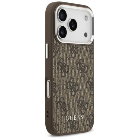 Оригінальний чохол Guess 4G Classic Logo з MagSafe на iPhone 17 Pro - brown
