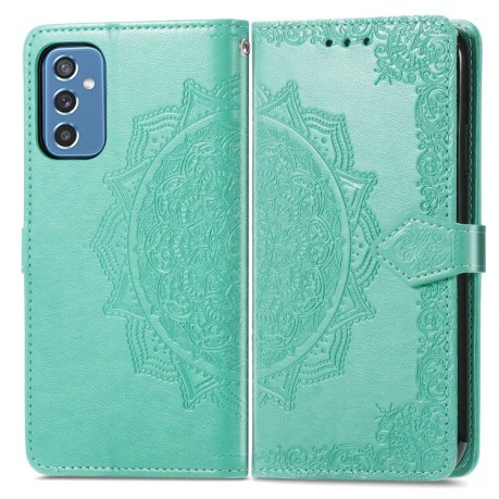 Чохол-книжка Mandala Embossing Pattern Samsung Galaxy M52 5G - зелений