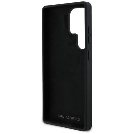 Оригінальний чохол Karl Lagerfeld Silicone Metal Signature Logo для Samsung Galaxy S25 Ultra - black