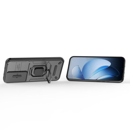 Протиударний чохол Sliding Camshield для OPPO Reno13 5G Global - чорний