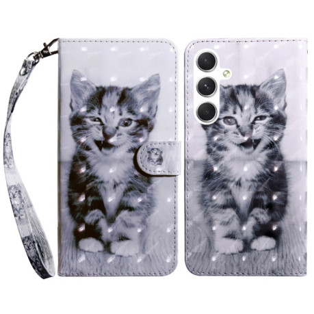 Чехол-книжка 3D Painting для Samsung Galaxy A16 5G - Cat