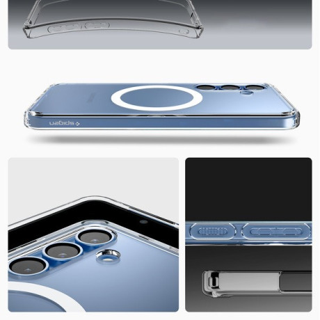 Оригінальний чохол Spigen Ultra Hybrid Mag Case для Samsung Galaxy S25+Plus - Clear