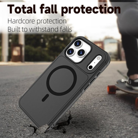 Противоударный чехол RedPepper Armor Magsafe PC Hybrid TPU для iPhone 17 Pro Max - черный