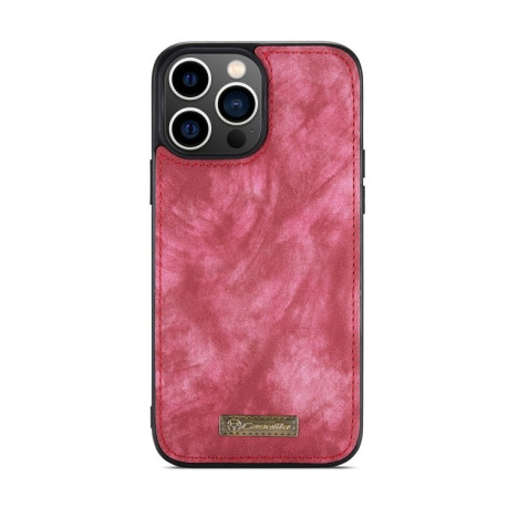 Чехол-кошелек CaseMe 008 Series Zipper Style на iPhone 15 Pro Max - красный