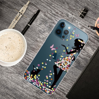 Чехол Painted Pattern для iPhone 13 Pro - Girl