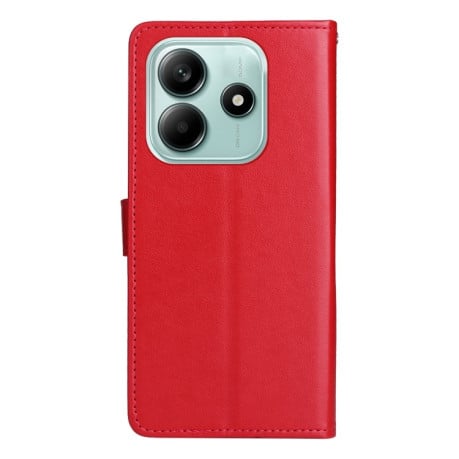 Чехол-книжка Cat and Dog для Xiaomi Redmi Note 14 5G - красный