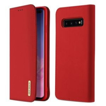 Чехол- книжка DUX DUCIS Wish Series на Samsung Galaxy S10+ / S10 Plus-красный