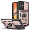 Противоударный чехол Sliding Camshield для Vivo V23 5G / S12 - розовое золото