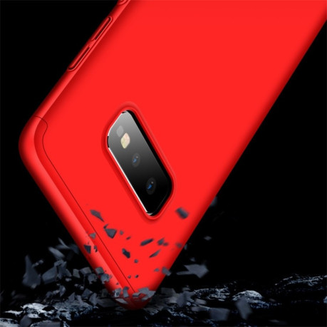 Противоударный чехол GKK Three Stage Splicing Full Coverage на Samsung Galaxy S10 E- красный