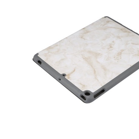 Противоударный чехол EsCase Marble Texture на iPad 9/8/7 10.2 (2019/2020/2021) - серый