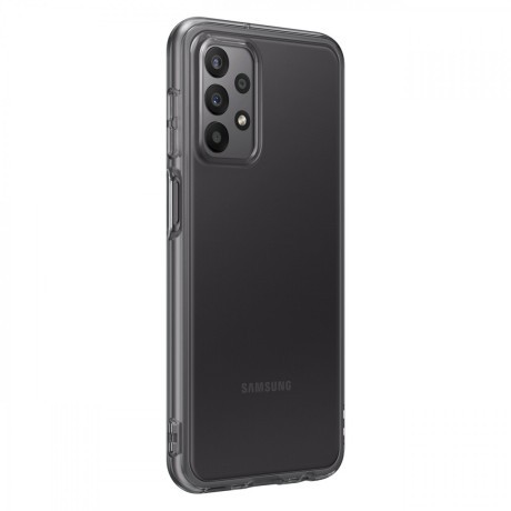 Оригінальний чохол Samsung Soft Clear Cover для Samsung Galaxy A23 - чорний