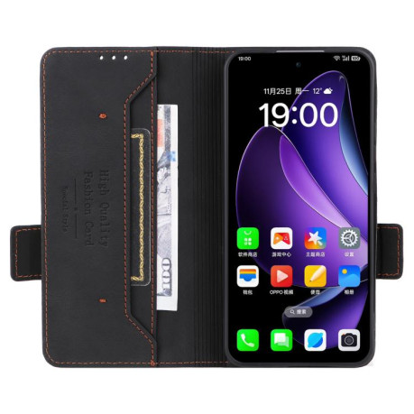 Чохол-книжка Magnetic Clasp Flip для OPPO Reno13 Pro - чорний