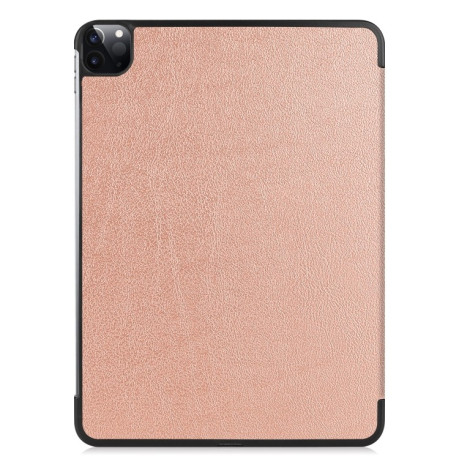 Чохол-книга Custer Texture на iPad Pro 12.9 (2021) - рожеве золото