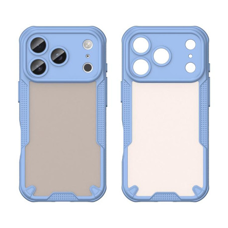 Противоударный чехол Armor Glaze PC Hybrid для iPhone 17 Pro - синий